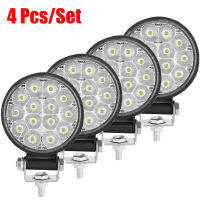 Mini Led Work Light Round Spotlight 42W Car Work Headlight Offroad Fog Light Lamp Night 1224V LED Light Bar Driving Lights