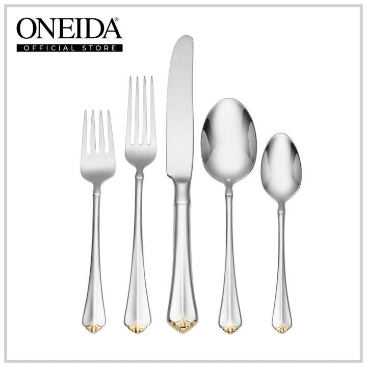 Oneida Golden Juilliard 20Piece Fine Flatware Set Lazada PH