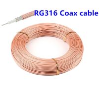 สายเคเบิล Rf โคซายน์ Rg316 10เมตรสาย30ft 2.5มม. 50โอห์มสูญเสียต่ำสำหรับส่งเร็วขั้วต่อหนีบ