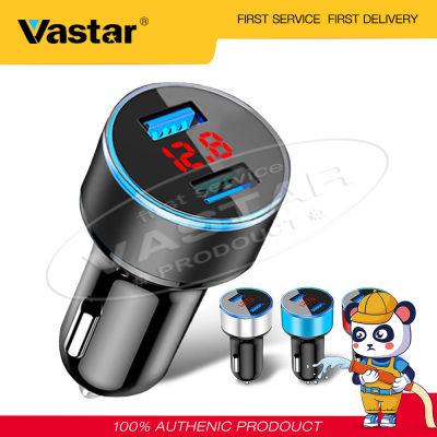 Vastar 3.1A 5V DUAL USBที่ชาร์จแบตในรถจอแสดงผลแอลอีดีQUICK FAST CHARGEโทรศัพท์มือถือชาร์จสมาร์ทป้องกัน