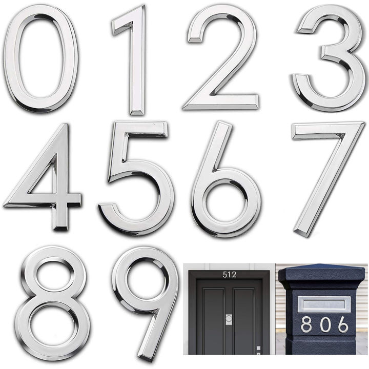 สติกเกอร์-sedition78am6-0ถึง9สีทองติดเองที่บ้านถนนที่อยู่ของ3d-สติกเกอร์ตัวเลขที่ประตูป้ายตัวเลขกล่องจดหมาย