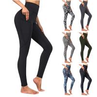 ใหม่กางเกงโยคะผู้หญิง Leggings สำหรับออกกำลังกายไนล่อนเอวสูงกางเกงขายาวผู้หญิงสะโพก Push Up ถุงน่องผู้หญิงยิมเสื้อผ้าเสือดาวพิมพ์