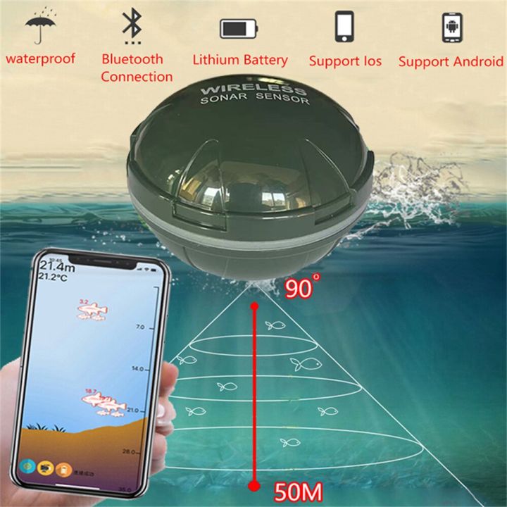 สมาร์ทโฟน-fish-finder-sonar-บลูทูธอัจฉริยะ-fish-finder-fish-visual-fishing-ไร้สาย-sonar-echo-sounder-fishing-finder