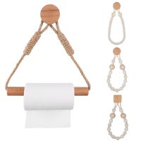 Toilet Paper Holder Wall Mounted WC Washroom Bathroom Accessories Wooden Rolling Paper Tissue Holder for Toilet Towel Rack Toilet Roll Holders