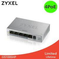 สินค้าขายดี!!! Switch Zyxel 5Port Gigabit Unmanaged 4PoE Switch (Zyxel GS1005HP) ที่ชาร์จ แท็บเล็ต ไร้สาย เสียง หูฟัง เคส ลำโพง Wireless Bluetooth โทรศัพท์ USB ปลั๊ก เมาท์ HDMI สายคอมพิวเตอร์