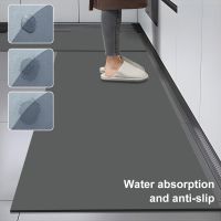 【YF】 Absorbent Kitchen Mat Bedroom Living Room Long Bedside Area Rug Hallway Soft Washable Carpet Anti-slip Diatom Mud Floor