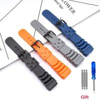 yiqtft Silicone Sport Strap 20mm 22mm 24mm Universal Waterproof Watchband Rubber for Seiko Replacement Bracelet Band Watch Accessories