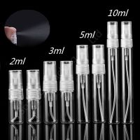 50pcs/lot 2ML 3ML 5ML 10ML Portable Glass Spray Bottle Empty Perfume Atomizer Mini Sample Test Tube Bottle Clear Glass Vials