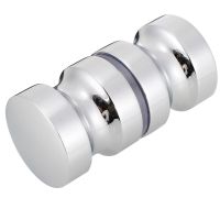 30mm/1.2inch Single Groove Glass Door Knob Aluminum Alloy Shower Room Cabinet Handle Pull For Home Hardware Door Hardware Locks