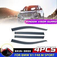 หน้าต่างรถยนต์กระบังหน้าสำหรับ BMW X1 F48 M Sport LWB 2,780 Mm 2016 ~ 2022 Wnings สติกเกอร์คิ้วกันฝน Deflector ฝาครอบป้องกัน