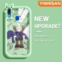 YIWESAN เคสสำหรับ VIVO Y91 Y91i เคส Y95ลายการ์ตูนตุ๊กตาแฟชั่นสีสันสดใสซิลิโคนอ่อนชัดเจนเคสโทรศัพท์กันกระแทกรูปสัตว์ประหลาดน้อยน่ารักเลนส์กล้องถ่ายรูปฝาครอบป้องกันโปร่งใส