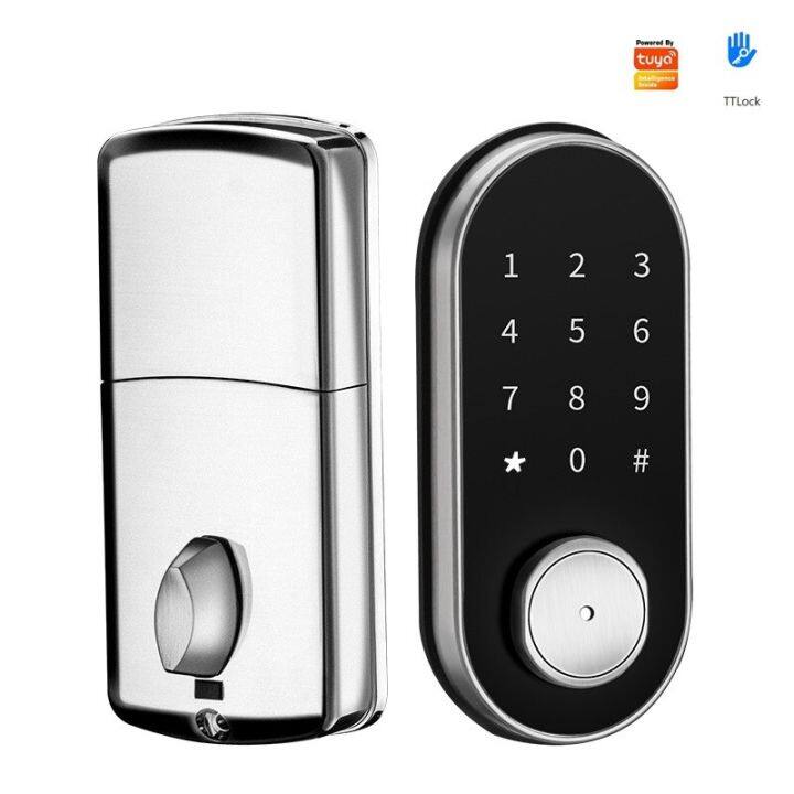 tuya-ล็อคแอปรีโมทคอนโทรลไร้สายแบบ-deadbolt-ประตูล็อคอัจฉริยะอิเล็กทรอนิกส์-wifi-ล็อคกันขโมยอพาร์ทเมนต์