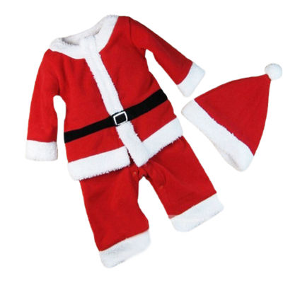 【COD】ชุดคริสต์มาสสำหรับเด็กชายและเด็กหญิง ชุดซานตาคลอส ชุดคริสต์มาสสำหรับเด็ก ชุดคริสต์มาสสำหรับเด็กพร้อมหมวกซานต้า ชุดซานต้าเด็ก