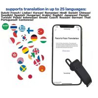 For International Travel Exchange Peiko Translator Earphone Wireless Business Earbuds 32+ Languages Bluetooth Translator Headset