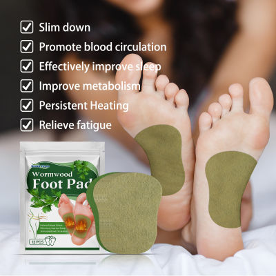 ZWM【HOT】12/24/36ชิ้นเท้าลึกล้างพิษแพทช์บรรเทาความเครียดสมุนไพรธรรมชาติ Detox Feet Pads สารพิษทำความสะอาดผลิตภัณฑ์ดูแลเท้า