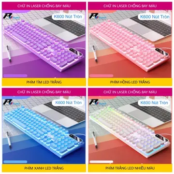 Mua Bàn Phím Cơ Gaming Vinetteam HJK917 87 Phím Blue Switch Keycap Tròn  Chống Nước Với 9 Chế Độ Led Khác Nhau - Hàng Chính Hãng - Màu đen tại vinet  shop | Tiki
