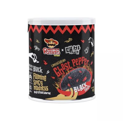 👻 Mister Potato Ghost Pepper Black Crisps Limited Edition 45g