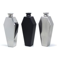 3.5oz Portable 304 SS 6 polygon Flagon Whiskey Vodka Wine Pot Hip Flask Alcohol Drinking Bottle Bar Party Outdoor Utensil