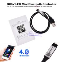 【✔In stock】 yulibu74040703 เครื่องควบคุมบลูทูธ Led อาร์จีบี Dc5v Usb ขนาดเล็กตัวควบคุม Led Rgbw บลูทูธ Ios/Android ไร้สายสำหรับแถบไฟ Led 2835 5050 Rgb