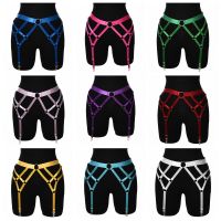 【YF】✐  Goth Hollow Waist Garter Multicolor Wear Harness Elastic Adjustable Bondage Stocking