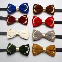 Best Selling 2021 Fashion New Sale Men Wedding Accessories Cashmere Bowtie Men 39;s Bow Tie Green Black Red