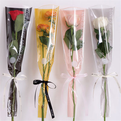 5 Color Packaging Bag Wrapping Package Floral Package Rose Flower Gift Single Flower Packaging Rose Packaging Bag Package Supplies Wedding Floral Package Bag 5 Color Single Rose Flower Gift Wrapping Package