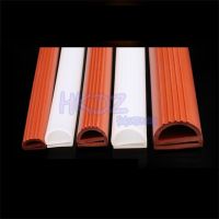 【LZ】❄№  1M White Red Silicone E shaped Strip Rubber Sealing Strip E Strip Window Door Oven Cooker High Temperature Strips Sealing Strip