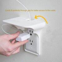 【CW】 Socket Rack Wall Outlet Shelf Charging Storage Holder Hair Dryer Perch Barthroom