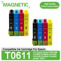 8ชิ้นสำหรับที่รองรับตลับหมึก T0611 Epson สำหรับ Epson Stylus D68 D88 Dx3800 Dx3850 Dx4200 Dx4250 Dx4800 Dx4850เครื่องพิมพ์ T0611