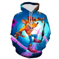 2023 style New Crash Bandicoot Sweatshirts 3D Printed Men   Hoodies Pullover Long Sleeve Streetwear    Cool Jacke，can be customization