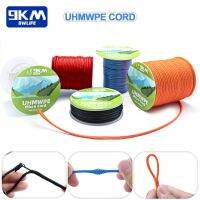 9KM UHMWPE Cord 0.8~1.6mm Hollow Braided Rope Hammock Tarp Tent Rope Kite Line Fishing Climbing Camping Kayak Sailboat 100~750lb Fishing Lines