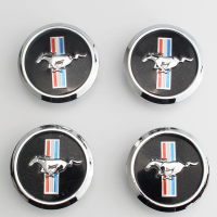 4 pcslot 68MM ABS car emblem Wheel Center Hub Cap Rim badge decoration covers Auto Accessories For Ford mustang GT