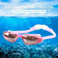 Unisex Anti-Fog Swimming Glasses Silicone Unisex Swim Goggles Adjustable Buckle Safe Soft Antifogging for Professional Sports