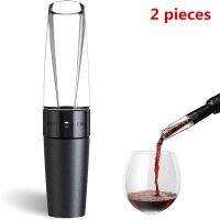 2 Pieces Quick Aerating Pourer Magic Decanter Wine Pourer Portable Filter Party Wedding Gifts Aerator Decanter Bar Accessories