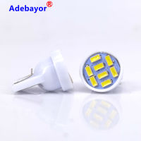 200pcs pure White T10 8 smd 3014 LED Car Light 194 168 192 W5W bulbs Auto Wedge Lighting lamp license plate lights 12V