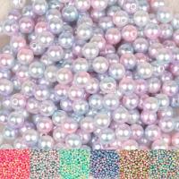 4mm/6mm/8mm/10mm 50-500Pcs ABS Imitation Pearl Beads Round Loose Beads Handmade DIY Necklace Bracelet Jewelry Making Accessories Beads