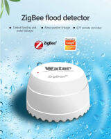 HomeMall HomeMall สมาร์ทโฮมเครื่องตรวจจับการรั่วไหลของน้ำ Zigbee เซ็นเซอร์น้ำท่วมทำงานร่วมกับเกตเวย์ Zigbee Tuya รองรับแอปชีวิตอัจฉริยะ