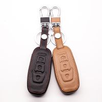 ♧ 2016 High-quality leather key holder Key case for Ford Monte Ou Lunken MKX / MKZ / MKC 3 button key dust collector starline a93