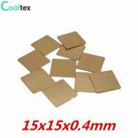 20pcs/lot 15x15x0.4mm DIY Copper Shim Heatsink Heat Sink Sheet Thermal Pad For Laptop GPU CPU VGA Chip RAM 100% New Heatsinks