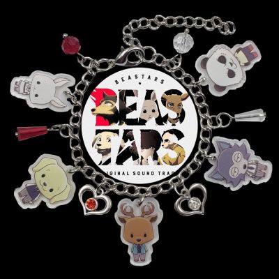 Hot Sale Acrylic Charm BEASTARS Chain Anime Bracelet For Unisex Women Heart Bead Jewelry Cute Unique Birthday Party Gift