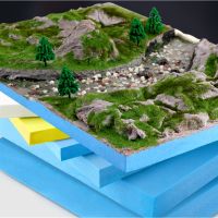 Handmade Diy Building Sand Table Scene Model Making Material Carving High-density Foam Board Landscaping Floor Platform