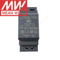 Original Mean Well DDR-30G-12 Din Rail ประเภท DC-DC Converter Meanwell 12V2.5A30W DC To DC แหล่งจ่ายไฟ9-36Vdc อินพุต