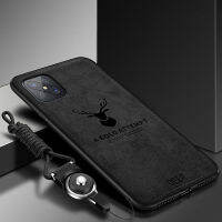 LANLIN สำหรับ OPPO Reno เคสโทรศัพท์4Z เคสเนื้อผ้ารูปกวางกันกระแทกแบบผ้าซิลิโคนนิ่มเคสฝาหลัง TPU ไฮบริดลายกวางสำหรับเคส4Z OPPO Reno