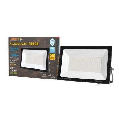 "ถูกชัวร์"โคมฟลัดไลท์ LED 100W Daylight LAMPTAN Tough 100W/DL สีดำ*ส่งด่วนทุกวัน*