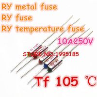 XMM-Ry 100pcs/lot Micro Thermal Fuse 10a250v 105 Degrees 105 C Mini Temp Fuse Metal Shell Thermal Cutoff