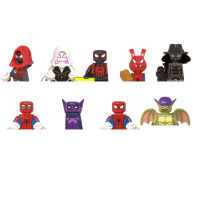 Kids Toys Spider Man Figures Building Blocks Bricks Mini Doll Toys For Children Birthday Gifts