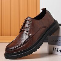 Men Oxfords Shoes Footwear Sneakers Shoes Men Leather Casual Lace-up Walking Shoes Men Outdoor Tooling Shoes Man