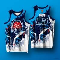 เสื้อกีฬาบาสเก็ตบอล SY3 NBA Jersey No.23 Jordan พลัสไซซ์ สําหรับผู้ชาย และผู้หญิง YS3