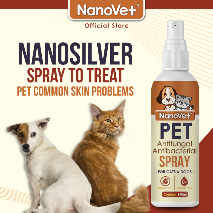 Nanovet™ Pet Antifungal and Antibacterial Spray for Cat and Dog | Lazada