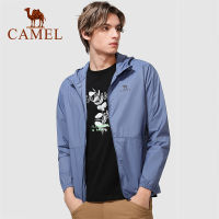 CAMEL Men S Outdoor เสื้อผ้า Breathable สบายเสื้อแจ็คเก็ตลำลอง